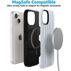 image:imageCasely iPhone 15 Plus Case  Blue Stripes  Sunday Best  Bold Protective Design  Compatible with MagSafe