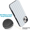 image:imageCasely iPhone 15 Plus Case  Blue Stripes  Sunday Best  Bold Protective Design  Compatible with MagSafe