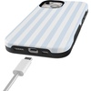 image:imageCasely iPhone 15 Plus Case  Blue Stripes  Sunday Best  Bold Protective Design  Compatible with MagSafe