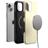 image:imageCasely iPhone 15 Plus Case  Butter Yellow Stripes  Sunday Best  Bold Protective Design  Compatible with MagSafe