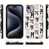 image:imageCasely iPhone 15 Plus Case  Goth Girlie  Black Bows  Bold Protective Design  Compatible with MagSafe