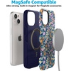 image:imageCasely iPhone 15 Plus Case  Navy Floral  Full Bloom  Bold Protective Design  Compatible with MagSafe