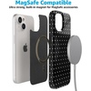 image:imageCasely iPhone 15 Plus Case  On the Dot  Black Polka Dot  Compatible with MagSafe  Classic Ultra Slim Design