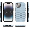 image:imageCasely iPhone 15 Plus Case  On the Dot  Blue amp Brown Polka Dot  Bold Protective Design  Compatible with MagSafe
