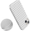 image:imageCasely iPhone 15 Plus Case  On the Dot  White Polka Dot  Compatible with MagSafe  Classic Ultra Slim Design