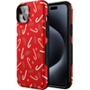 image:imageCasely iPhone 15 Plus Case  Peppermint Kiss  Candy Cane  Bold Protective Design  MagSafe Compatible Design