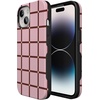 image:imageCasely iPhone 15 Plus Case  Uptown Gridlock  Pink Checkerboard  Bold Protective Design  Compatible with MagSafe