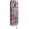 image:imageCasely iPhone 15 Plus Case  Uptown Gridlock  Pink Checkerboard  Bold Protective Design  Compatible with MagSafe