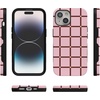 image:imageCasely iPhone 15 Plus Case  Uptown Gridlock  Pink Checkerboard  Bold Protective Design  Compatible with MagSafe