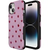 image:imageCasely iPhone 15 Plus Case  Very Cherry  Painted Cherries  Bold Protective Design  MagSafe Compatible Design