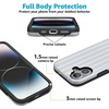 image:imageCasely iPhone 17 Case  Blue Stripes  Sunday Best  Bold Protective Design  Compatible with MagSafe