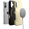 image:imageCasely iPhone 17 Case  Butter Yellow Stripes  Sunday Best  Bold Protective Design  Compatible with MagSafe