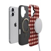 image:imageCasely iPhone 17 Case  Checked Twice  Red Plaid  Bold Protective Design  MagSafe Compatible Design