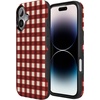 image:imageCasely iPhone 17 Case  Checked Twice  Red Plaid  Bold Protective Design  MagSafe Compatible Design