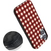 image:imageCasely iPhone 17 Case  Checked Twice  Red Plaid  Bold Protective Design  MagSafe Compatible Design