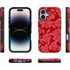 image:imageCasely iPhone 17 Case  Final Rose  Red amp Pink Floral  Bold Protective Design  MagSafe Compatible Design