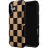 image:imageCasely iPhone 17 Case  Fit Check  Black amp Brown Checkerboard  Bold Protective Design  MagSafe Compatible Design