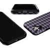 image:imageCasely iPhone 17 Case  Harlequin Midnight Diamond  Black and Purple  Bold Protective Design  MagSafe Compatible Design