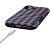 image:imageCasely iPhone 17 Case  Harlequin Midnight Diamond  Black and Purple  Bold Protective Design  MagSafe Compatible Design