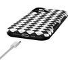 image:imageCasely iPhone 17 Case  Harlequin Salem Diamond  Black and White  Bold Protective Design  MagSafe Compatible Design