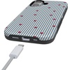 image:imageCasely iPhone 17 Case  Love Lines  Blue Stripes  Bold Protective Design  MagSafe Compatible Design
