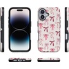 image:imageCasely iPhone 17 Case  Lover Girlie  Pink Bows  Bold Protective Design  Compatible with MagSafe