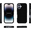 image:imageCasely iPhone 17 Case  On the Dot  Black Polka Dot  Bold Protective Design  Compatible with MagSafe
