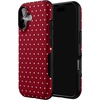 image:imageCasely iPhone 17 Case  On the Dot  Maroon Polka Dot  Bold Protective Design  MagSafe Compatible Design