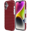 image:imageCasely iPhone 17 Case  On the Dot  Maroon Polka Dot  Compatible with MagSafe  Classic Ultra Slim Design