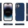 image:imageCasely iPhone 17 Case  On the Dot  Navy Polka Dot  Bold Protective Design  Compatible with MagSafe