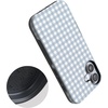 image:imageCasely iPhone 17 Case  Pastel Picnic  Blue Gingham  Bold Protective Design  Compatible with MagSafe