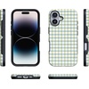 image:imageCasely iPhone 17 Case  Pastel Picnic  Blue amp Green Gingham  Bold Protective Design  Compatible with MagSafe