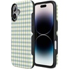 image:imageCasely iPhone 17 Case  Pastel Picnic  Blue amp Green Gingham  Bold Protective Design  Compatible with MagSafe