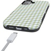 image:imageCasely iPhone 17 Case  Pastel Picnic  Blue amp Green Gingham  Bold Protective Design  Compatible with MagSafe