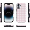 image:imageCasely iPhone 17 Case  Pink Plaid  Sunday Best  Bold Protective Design  Compatible with MagSafe