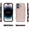 image:imageCasely iPhone 17 Case  Pretty in Pastel  Blush Stripes  Bold Protective Design  MagSafe Compatible Design