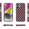 image:imageCasely iPhone 17 Case  Spotted in SoHo  Burgundy Polka Dot  Compatible with MagSafe  Classic Ultra Slim Design