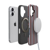 image:imageCasely iPhone 17 Case  Sunday in Brooklyn  Chocolate Blue Stripes  Bold Protective Design  Compatible with MagSafe