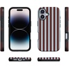 image:imageCasely iPhone 17 Case  Sunday in Brooklyn  Chocolate Blue Stripes  Bold Protective Design  Compatible with MagSafe