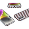 image:imageCasely iPhone 17 Case  Sunday in Brooklyn  Chocolate Blue Stripes  Compatible with MagSafe  Classic Ultra Slim Design