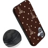 image:imageCasely iPhone 17 Case  Teddy Bows  Brown Polka Dot  Bold Protective Design  MagSafe Compatible Design