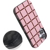 image:imageCasely iPhone 17 Case  Uptown Gridlock  Pink Checkerboard  Bold Protective Design  Compatible with MagSafe