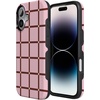 image:imageCasely iPhone 17 Case  Uptown Gridlock  Pink Checkerboard  Bold Protective Design  Compatible with MagSafe