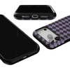 image:imageCasely iPhone 17 Pro Max Case  Harlequin Midnight Diamond  Black and Purple  Bold Protective Design  MagSafe Compatible Design