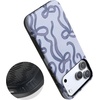 image:imageCasely iPhone 17 Pro Max Case  Love Me Knot  Blue Bow  Bold Protective Design  MagSafe Compatible Design