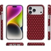 image:imageCasely iPhone 17 Pro Max Case  On the Dot  Maroon Polka Dot  Compatible with MagSafe  Classic Ultra Slim Design