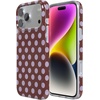 image:imageCasely iPhone 17 Pro Max Case  Spotted in SoHo  Burgundy Polka Dot  Compatible with MagSafe  Classic Ultra Slim Design
