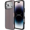 image:imageCasely iPhone 17 Pro Max Case  Sunday in Brooklyn  Chocolate Blue Stripes  Bold Protective Design  Compatible with MagSafe