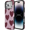 image:imageCasely iPhone 17 Pro Max Case  Whole Lotta Love  Plum Hearts  Bold Protective Design  MagSafe Compatible Design