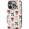 image:imageCasely iPhone 14 Pro Case  Festive Girlie  Holiday Bows  Bold Protective Design  MagSafe Compatible Design